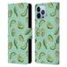 Head Case Designs Officially Licensed Andrea Lauren Design Food Pattern Avocado Leather Book Wallet Case Cover Compatible with Apple iPhone 13 Pro Max