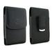Vertical Leather Case Cover Holster with Swivel Belt Clip FOR AT&T LG G Vista 2 * Fits phone w/ Single Layer Case on it *