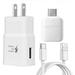 Fast Adaptive Wall Adapter Charger for ZTE nubia Z17 mini EP-TA20JWE - Type C/USB-C 10ft (3m) and OTG Adapter - Rapid Charging - White (US Version With Warranty)