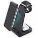 Wireless Charger Detachable 3 in 1 Wireless Charging Station Qi 15W Fast Wireless Charger Stand for Apple Watch/AirPods/ iPhone 12/XS Max/XS/X/Xr/8/8 Plus(with QC 3.0 Adapter)