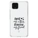 DistinctInk Clear Shockproof Hybrid Case for Google Pixel 4 XL (6.3 Screen) - TPU Bumper Acrylic Back Tempered Glass Screen Protector - First My Mother Forever My Friend - Hearts