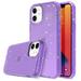 Elegant Choise for iPhone 12 mini 5.4 /12 6.1 /12 Pro 6.1 /12 Pro Max 6.7 Case Hybrid Shockproof Anti-Scratch Hard Protective Glitter Bling Shiny Sparkle Case Cover