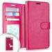 GSA Folio Flip Leather Wallet Case For Samsung Galaxy A10e - Hot Pink