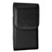 Doro PhoneEasy 618 Premium High Quality Black Vertical Leather Case Holster Pouch w/ Magnetic Closure and Swivel Belt Clip