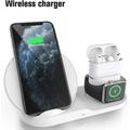 Wireless Charger [2020 Latest] 3 in 1 Wireless Charging Station with iWatch Stand for iWatch Qi Fast Charger Stand for iPhone 12/12 Pro/SE/11/11 Pro Max/XR/XS Max/XS/X/8/8P Airpods Pro/2 (WHITE)