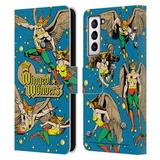 Head Case Designs Officially Licensed Justice League DC Comics Hawkman Comic Art The Winged Wonders Leather Book Wallet Case Compatible with Samsung Galaxy S21 FE 5G