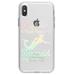 DistinctInk Clear Shockproof Hybrid Case for iPhone XS Max (6.5 Screen) - TPU Bumper Acrylic Back Tempered Glass Screen Protector - Sorry I Have Important Mermaids Stuff