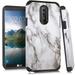 GSA Astronoot Marble Hybrid Case For LG Stylo 4 - White