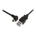 StarTech.com USB2HABM6LA Black Mini USB Cable - A to Left Angle Mini B