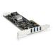 StarTech.com 4 Port USB 3.0 PCIe Card w/ 4 Dedicated 5Gbps Channels (USB 3.2 Gen 1) - UASP - SATA / LP4 Power - PCI Express Adapter Card