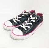 Converse Shoes | Converse All Star Low Top Black Sneakers Juniors 3 | Color: Black/Pink | Size: Juniors 3