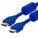 Cmple - Blue HDMI Cable High Speed HDTV Ultra-HD (UHD) 3D 4K @60Hz 18Gbps 28AWG HDMI Cord Audio Return - 10 Feet