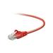 Belkin A3X126-03-RED-S 3 ft. Cat 5E Red Patch Cable CAT5e Snagless RJ-45M / RJ-45M