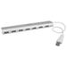 StarTech.com 7 Port Compact USB 3.0 Hub with Built-in Cable Aluminum USB Hub Silver