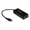 StarTech US1GC301AU USB-C to Ethernet Gigabit Adapter - Thunderbolt 3 Compatible - USB Type C Network Adapter - USB C Ethernet Adapter