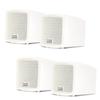 Acoustic Audio AA321W Mountable Indoor Speakers 800 Watts White Bookshelf 2 Pair Pack AA321W-2Pr