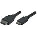 Manhattan High Speed HDMI Cable - 3D - Mini HDMI Male to HDMI Male - Shielded - Black - 6 ft.