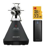 Zoom H3-VR 360-Degree Audio Handy Recorder with Charger and 32GB MicroSD Card