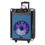 Supersonic Speaker System - 30 W RMS - Portable - Battery Rechargeable - Wireless Speaker(s) - Blue