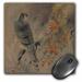 3dRose Print of Vintage Japanese Bird And Floral Art Mouse Pad 8 by 8 inches