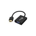 SIIG CE-H22311-S1 SIIG Aluminum HDMI to VGA Adapter Converter with Audio - HDMI/VGA/Mini-phone for Audio/Video Device Speaker A/V Receiver - 1 Pack - 1 x HDMI Male Digital Audio/Video - 1 x HD-15