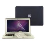 Mosiso MacBook Air 13.3 Inch 2 in 1 Soft-Touch Plastic Hard Case and Keyboard Cover (Models: A1369 and A1466) Black