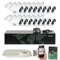 GW Security 16 Channel 5MP NVR HD 2592 x 1920P PoE Security Camera System with 16 Weatherproof 5.0 Megapixel 1080P IP Cameras