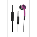 IFROGZ EarPollution Plugz with Mic - Hot Pink