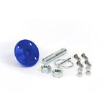 Daystar KU71104RB Hood Pin Kit; Blue; Includes 1 Each; Polyurethane Grommet; 5/8 in. Pin; Stainless Steel Hardware;