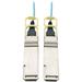 Eaton Tripp Lite Series QSFP28 to QSFP28 Active Optical Cable 100GbE AOC M/M Aqua 5M (16.4 ft.)