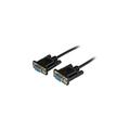 StarTech.com 2m Black DB9 RS232 Serial Null Modem Cable F/F - DB9 Female to Female - 9 pin RS232 Null Modem Cable - 2 meter Black