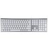 Macally Ultra-Slim USB Wired Computer Keyboard - Works Great as Both a Windows or Wired Mac Keyboard - Compatible Full Size Apple Keyboard with Numeric Keypad for Mac Mini iMac MacBook - Space Gray