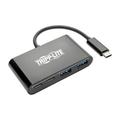 Tripp Lite USB 3.1 Gen 1 USB-C Portable Hub with 2 USB-C Ports and 2 USB-A Ports Thunderbolt 3 Compatible Black (U460-004-2A2CB)