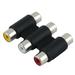 Unique Bargains Female to Female F/F RCA AV Coupler Joiner Cable Adapter Component