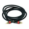 Monoprice Digital Coaxial Audio Cable - 6 Feet - Black | High Quality RG6 RCA CL2 Rated Gold plated