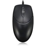 Adesso Three-Button Desktop Optical Scroll USB Mouse USB 2.0 Left/Right Hand Use Black - HC3003US