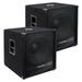 Sound Town Pair of 18â€� 2400 Watts Powered Subwoofers with Class-D Amplifier 4-inch Voice Coil (METIS-18SDPW-PAIR)