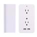 Mignova Socket Shelf 8 Port Surge Protector Wall Outlet 6 Electrical Outlet 2 USB Port For Bathroom Home Kitchen Office Living Rooms