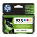 HP 935 Ink Cartridges - Cyan Magenta Yellow 3 Cartridges (N9H65FN)