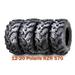 (4) WANDA 25X8X12 25X10X12 fit 12-20 Polaris RZR 570 ATV Tire Set Super Mud