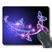 GCKG Pink Purple Butterfly Shining Light Under Blue Sky Mouse Pad Personalized Unique Rectangle Gaming Mousepad 9.84 (L) x 7.87 (W)