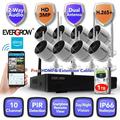 EverGrow Long Range 10CH 2K 3MP 1296P NVR Wireless Wifi Outdoor IR Night Vision Home Security Camera System Two Way Audio Bullet type In/Out (Cam-WIFI-8CH-a-2MP-7)