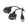 StarTech.com ICUSB2322F USB to Serial Adapter - 2 Port - COM Port Retention - FTDI - USB to RS232 Adapter Cable - USB to Serial Converter