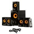 Acoustic Audio AA5170 Home Theater 5.1 Bluetooth Speaker System with FM and 2 Extension Cables