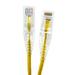 Micro Connectors E08-025Y-SLIM5 25 ft. Ultra Slim 28AWG Cat6 UTP RJ45 Patch Cables Yellow - Pack of 5