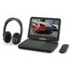 GPX 10.1 Bluetooth DVD Player with Wireless Headphones PDB1077B