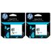 HP 61 Ink Cartridge Tri-color (CH562WN) 2 Pack