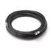 125 Feet Black RG6 Coaxial Cable (Coax Cable)- Made in the USA - with High Quality Connectors F81 / RF Digital Coax - AV CableTV Antenna and Satellite CL2 Rated 125 Foot