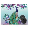 WIRESTER Super Size Rectangle Mouse Pad Non-Slip X-Large Mouse Pad for Home Office and Gaming Desk - Peacock Flowers