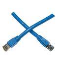 CableWholesale 10 ft. Cat8 RJ45 Male S-FTP Ethernet Patch Cable 40Gbps - 2000MHz 24AWG Stranded Pure Copper - Blue - 4-Pair - Molded Boot